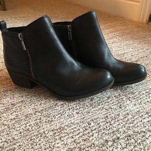 Lucky Brand short boot/black leather